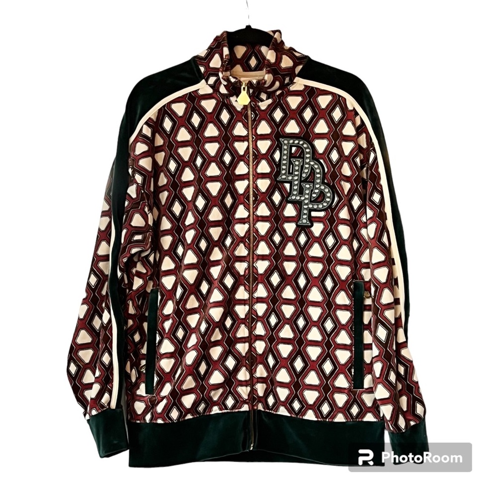 New Puma x Dapper Dan T7 Jacket mens size small Multi-Color Harlem design rare